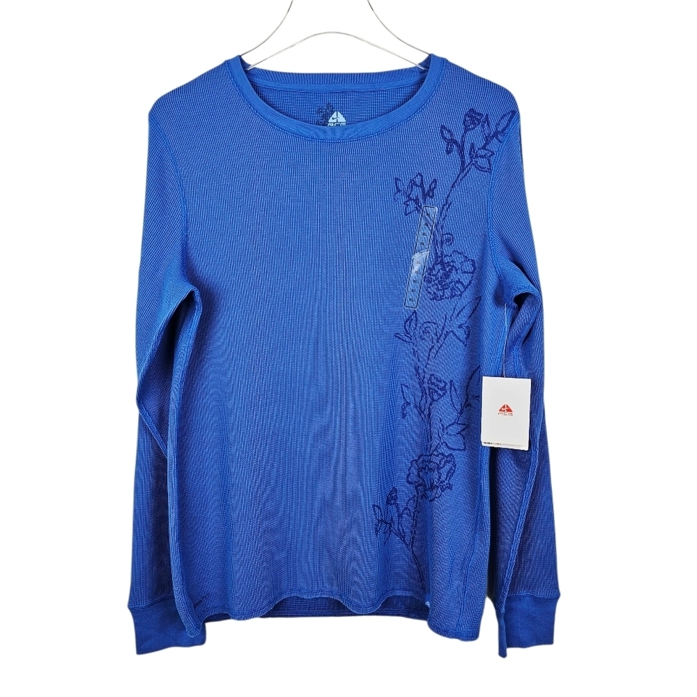 NWT Nike Dri-Fit ACG Blue Pinehill Thermal Crew Shirt XL Long Sleeve Base Layer